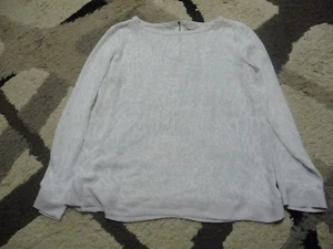 Ann Taylor Loft Womens Long Sleeve Blouse Large White - Picture 1 of 2