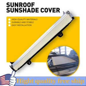 Panoramic Sunroof Sunshade Shade Curtain Cover For VW Golf Tiguan AudiQ5 Beige S - Picture 1 of 11