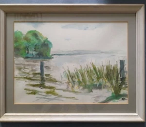 Dietrich Fischer-Dieskau: Aquarell Starnberger See - Bild 1 von 5