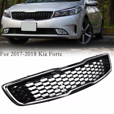 Fit 2017-2018 起亚 Forte Sedan LX SX 铬前上格栅烧烤架 86350B0010 — 第 1/4 张图片