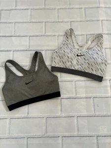 Nike Dri-Fit Racerback Sports Bras (Two) Small Wireless Pullover Padded - Picture 1 of 8
