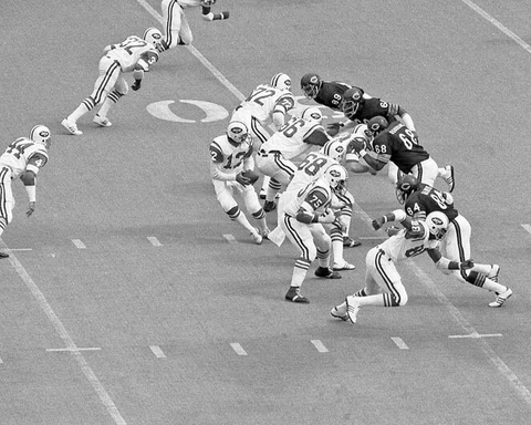 New York Jets JOE NAMATH vs Chicago Bears Glossy 16x20 Photo Print Poster HOF 85 Cover
