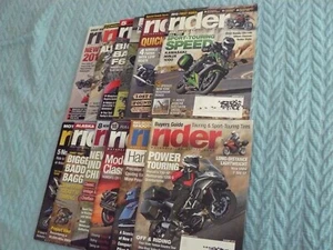 12-for-1 RIDER motorcycle - 2013 - JAN- DEC DUCATI'S Kawasaki BMW Honda HARLEY - Imagen 1 de 7