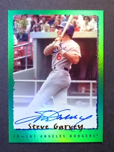 2024 Topps Archives Baseball Steve Garvey 1995 Green Foil Auto Card Dodgers /99 - Picture 1 of 2