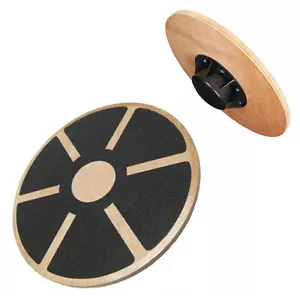 Non-Slip Wooden Wobble Balance Board 40cm - Rehabilitation Pro Exercise Training - Picture 1 of 2