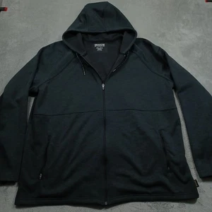 Duluth Jacket Mens 2XLT Gray Full Zip Hooded Outdoor Snagstop Workwear - Picture 1 of 8