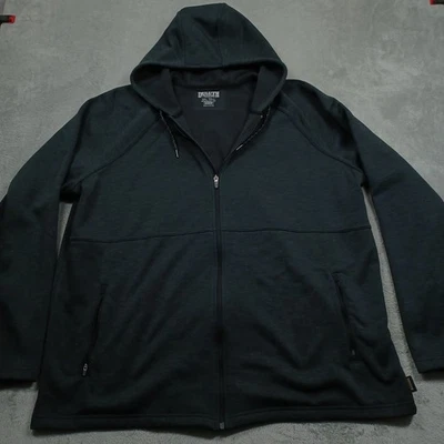 Duluth Jacket Mens 2XLT Gray Full Zip Hooded Outdoor Snagstop Workwear - Image 1 of 4