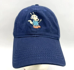 Nickelodeon Rocko’s Modern Life Dad Hat Blue Adjustable Baseball Cap 2017 Viacom - Picture 1 of 8
