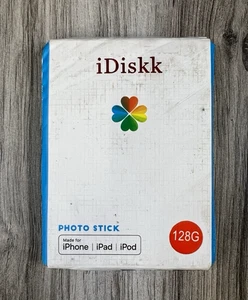 iDiskk 128GB Photo Stick Flash Drive iPhone iPad USB-C Lightning Backup NIB - Picture 1 of 10