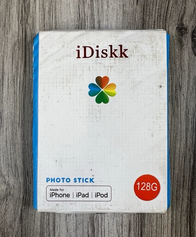 iDiskk 128GB Photo Stick Flash Drive iPhone iPad USB-C Lightning Backup NIB - Image 1 of 4