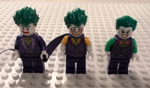 LEGO BATMAN MINIFIGUREN Lot-Joker Minifiguren Menge 3 NICHT MEHR IM VERKAUF RARITÄT SELTEN - Bild 1 von 3