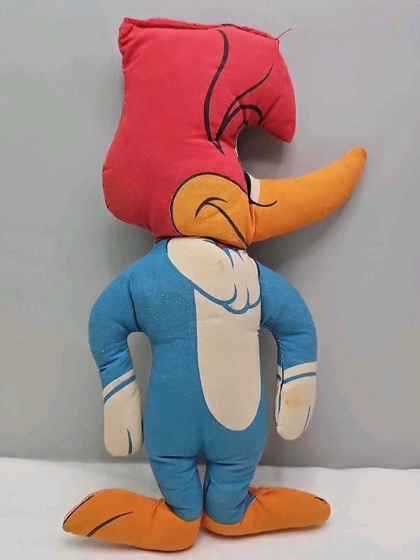 Woody Woodpecker Spielzeug – 2 Spechtvögel Auf Stab, Retro Schreibtischdekoration, Wackelndes Pecking-Bird