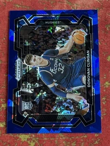 2024 Panini Prizm Draft Picks Donovan Clingan Blue Ice /99 #95 RC Rookie UConn - Picture 1 of 2