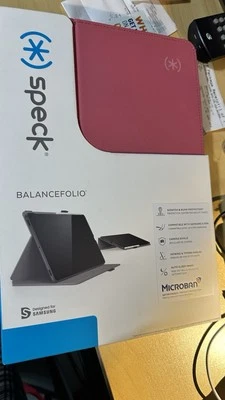Speck Balance ANTIMICROBIAL Case Samsung Galaxy Tab S7 Royal Pink Lush Burgundy - Image 1 of 3