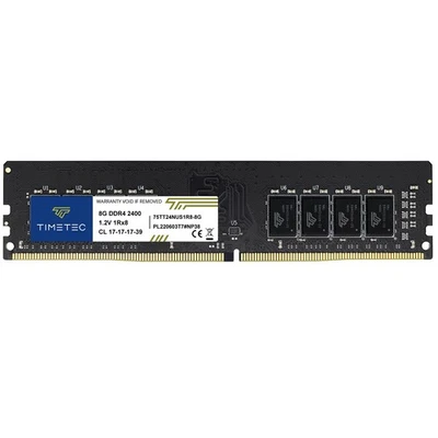 8GB DDR4 2400MHz PC4-19200 Non-ECC Unbuffered 1.2V CL17 1Rx8 Single Rank 288 ... - Image 1 of 4