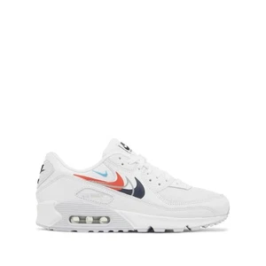 FJ4223-100 Nike Air Max 90 Multi Swoosh Weiss Bright Crimson Herren Turnschuhe - Bild 1 von 6