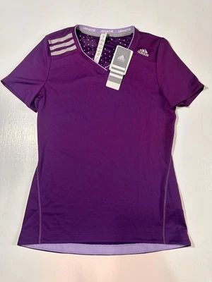 Camiseta Adidas Climachill Púrpura Activa Nueva con Etiquetas Talla Pequeña Muestra  Foto 1 de 4