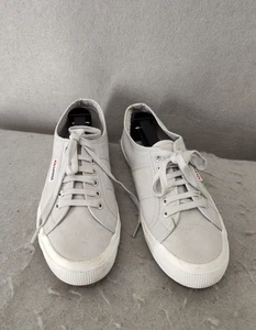 Superga 2750 Cotu Classic Women Sneakers 39.5 White Low Top Canvas Shoes US8.5 - Picture 1 of 17