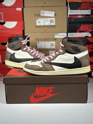 Talla 10.5M - Jordan 1 Retro OG x Travis Scott High Mocha - Limpio - Se envía el mismo día Foto 1 de 4