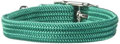 OMNIPET 8 Inch Green Elastic Cat Collar Safety Stretch Design with Bell Adjustable Fit