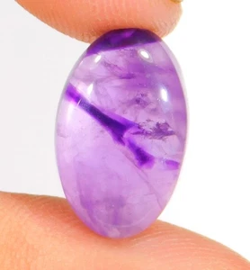 Natural Blue Ametyst Oval Cabochon Loose Gemstone Translucent 11.CT  AY=0159 - Picture 1 of 6