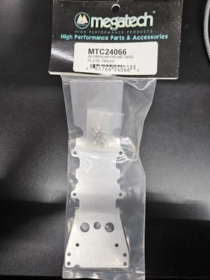 Megatech Vintage RC Car Part MTC24066 Silver Alum. Front Skid (G7) Traxxas TMaxx - Image 1 of 2