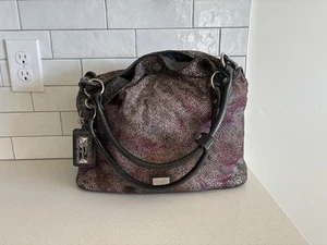 Y2K Beijo Couture Grey Snakeskin Reversible Multi-Color Hobo Purse See Pic EUC - Picture 1 of 14
