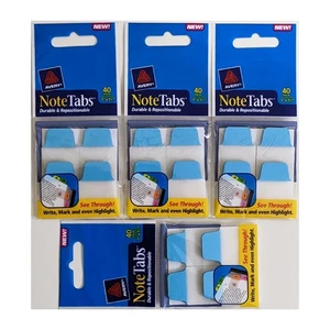 4 Packs Avery 1 x 1-1/2 Mini Note Tabs Index Ultra Notetabs Neon Blue 40/Pk - Picture 1 of 2