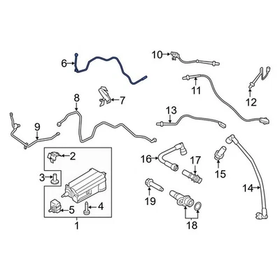 For Ford Transit-350 HD 15-19 Ford CK4Z9G297A Evaporative Emissions System Lines Foto 1 de 2