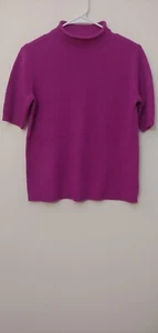 New Ann Taylor 100% Cashmere short sleeve mock neck sweater Size SP NWT - Foto 1 di 14