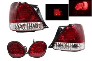Red /Clear Fit 98-05 Lexus GS300 GS400 GS430 LED Rear Tail+Trunk Lamp Light Pair - Picture 1 of 8