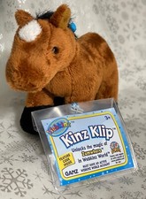 Webkinz Brown Arabian Horse Kinz-Klip, NWT & a Feature Card with code to redeem