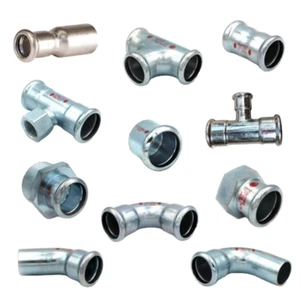Carbon Steel Press Fittings 15mm-50mm (Pressfit / Crimp Fittings) - Picture 1 of 1