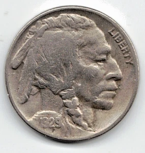 1929 S Buffalo Nickel in FINE condition ~ PLEASE SEE THE SCAN stk 9003 - Picture 1 of 5