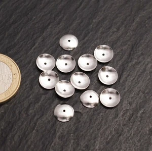 Media lente cuencos para bolas en cadenas plata 925 tesoro de piedra - Imagen 1 de 6