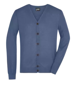 Klassische Herren Strickjacke Mens Cardigan mit Seide und Kaschmir Anteil JN668 - Bild 1 von 18
