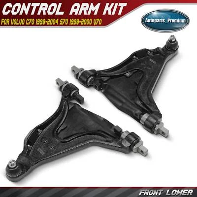2x Braço de controle inferior dianteiro e conjunto de junta esférica para Volvo C70 98-04 S70 V70 - Imagem 1 de 4