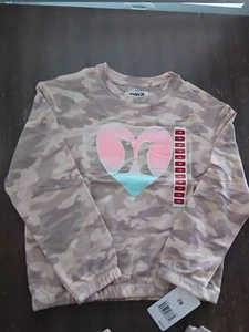 Hurley Youth Kids  2 Piece Long Sleeve & Pant Set Jogger Sweats Chamo Size 7/8 - Picture 1 of 3