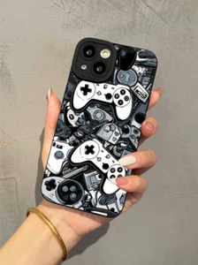 Black Game Console Design Phone Case For Iphone Pro Max Series 12 13 14 15 - Picture 1 of 3