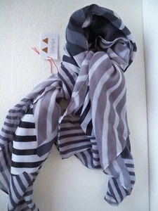 LOLLIPOPS ACCESSORIES PARIS ACROBAT SQUARE SCARF SCIARPA BLACK - Picture 1 of 3