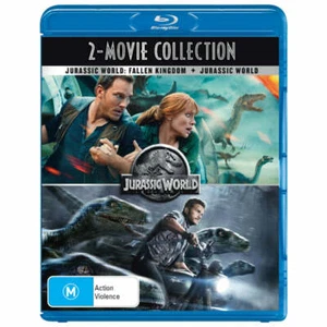 JURASSIC WORLD / JURASSIC WORLD FALLEN KINGDOM  BLU-RAY, NEW & SEALED, FREE POST - Picture 1 of 1