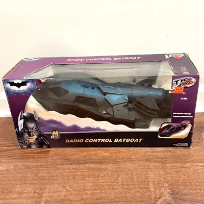 Tyco Batman RC Boat 2008 Mattel Batboat with Box FOR PARTS - Image 1 of 4