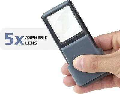 Carson MiniBrite C 5X Pocket Magnifier / Built-In LED Light And Sliding Case SPY - Image 1 of 4