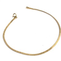 bracelet gold 14k 8g chain yellow thin solid herringbone italy friend link