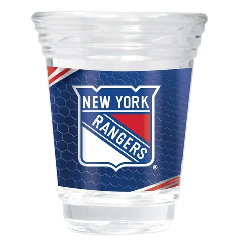 New York Rangers Party Shot Glass Team Graphics 2oz Cover
