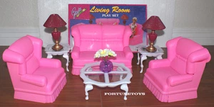 NEW GLORIA DOLL HOUSE FURNITURE NEW LIVING ROOM (9704) - Picture 1 of 1