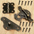 Vintage Butterfly Hinges & Latch Hasp Combo for Cabinets and Jewelry Boxes