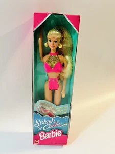 NEW IN BOX Vintage Splash 'n Color Barbie Doll Mattel Pink Bathing Swim Suit  - Picture 1 of 4