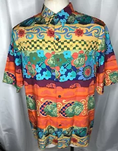 Reyn Spooner Disney Herbie the Love Bug Hawaiian Shirt Large L Rare Old Stock - Picture 1 of 10