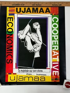 COOP CO-OPERATIVE Tanzania Socialist Poster Ujamaa Family/Brotherhood Swahili - Picture 1 of 3